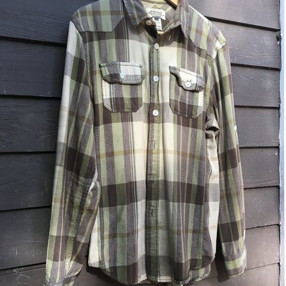 American Rag Western-style Plaid Button-up Sz S - Picture 2 of 5